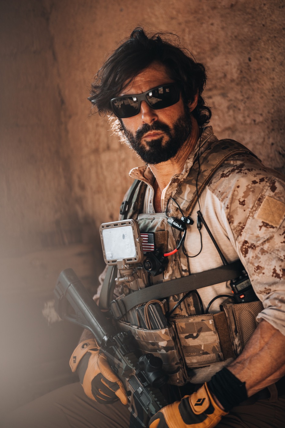 Outdoor lifestyle photography with tactical gear